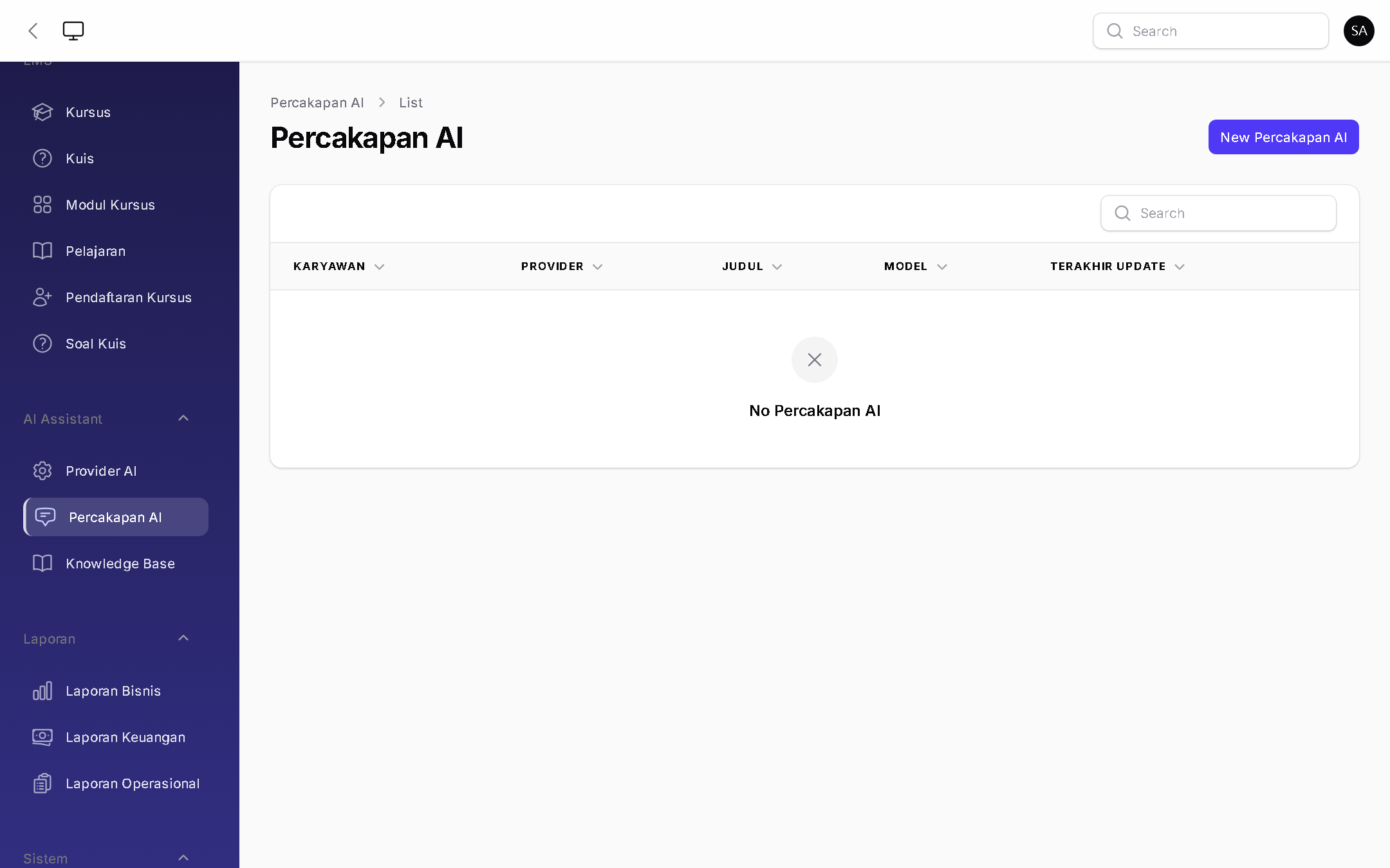 Percakapan AI - BizOS