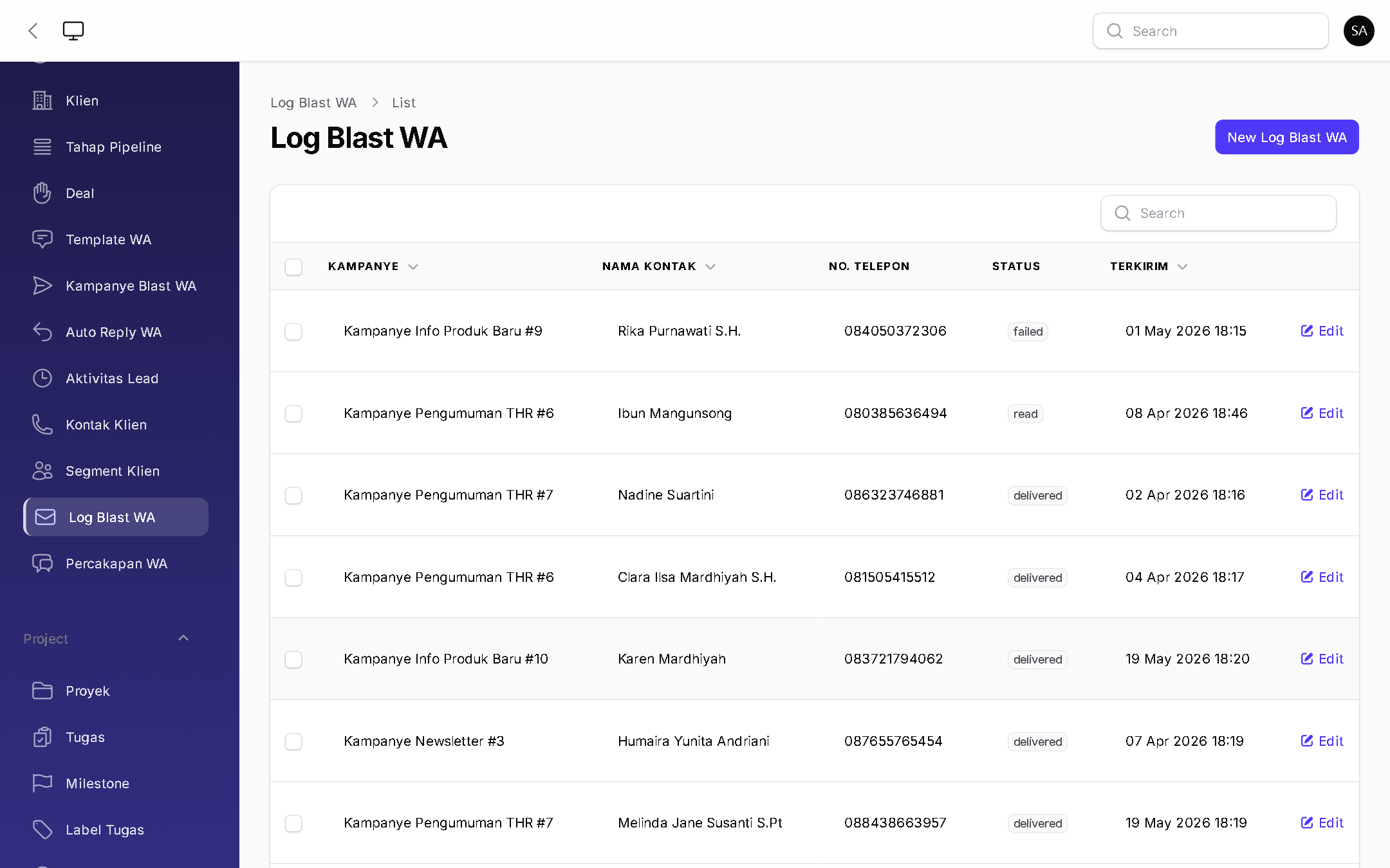 Log Blast WA - BizOS