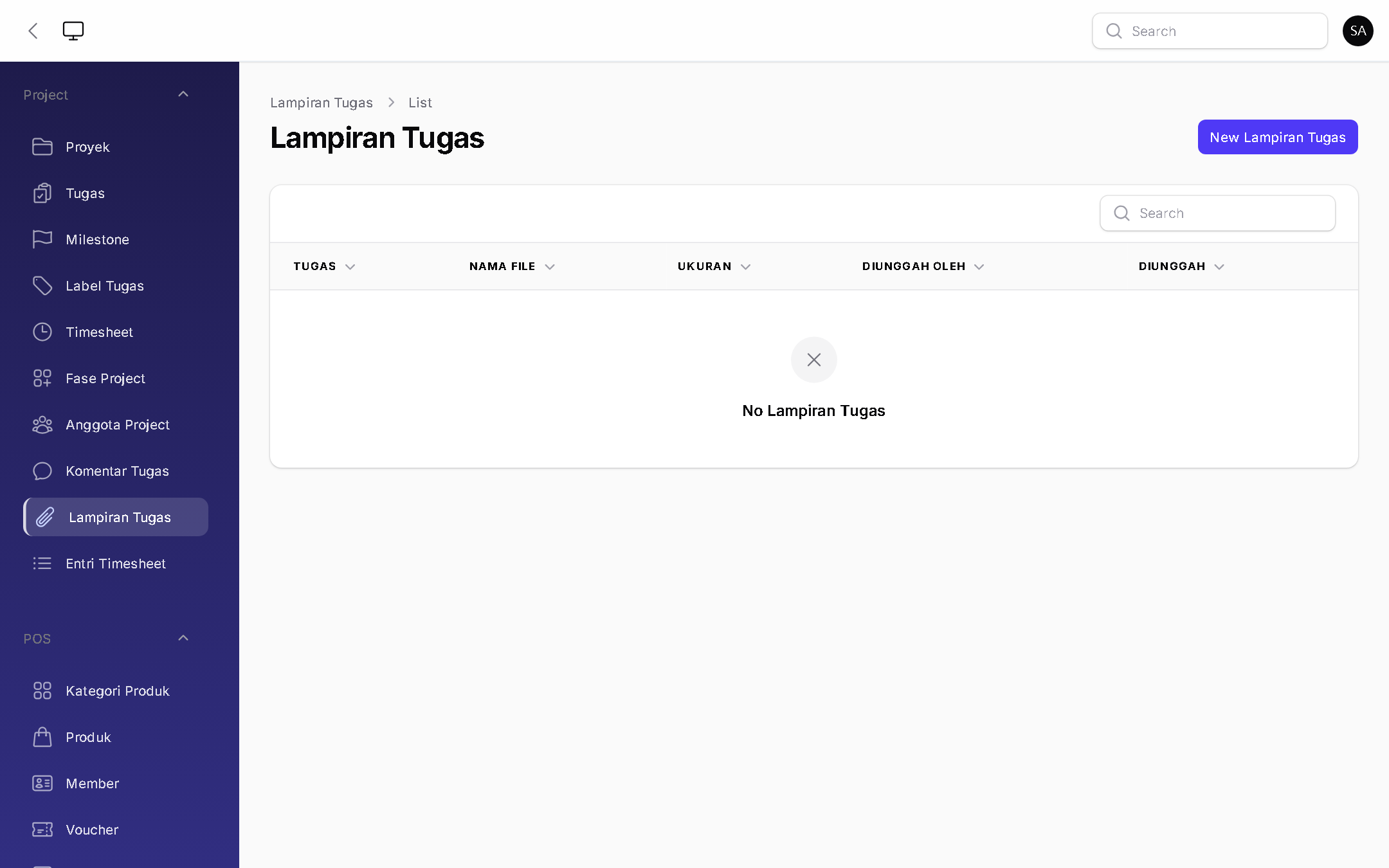 Lampiran Task - BizOS